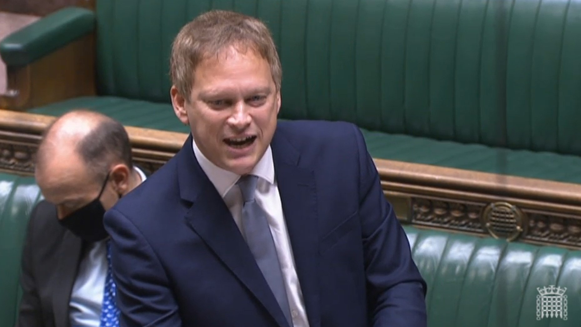 Transport Secretary Grant Shapps MP in the House of Commons